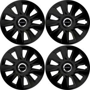 Set 4 Capace Roti 16 inchi (R16) Stratos Negru, Compatibile Cu Smart - Img 2