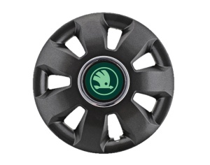 Set 4 Capace Roti Autohelix MSA® potrivite jantelor de 16 inch, pentru Skoda Verde model Ares Black