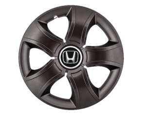 Set 4 capace roti Bis Negru R14 pentru gama auto Honda - Img 1
