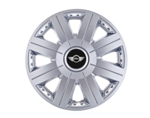 Set 4 capace roti Cosmos cromat R15, pentru gama auto Minicooper - Img 1