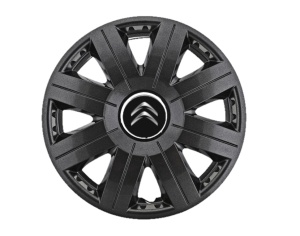 Set 4 capace roti Cosmos Negru R15, pentru gama auto Citroen