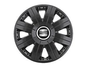 Set 4 capace roti Cosmos Negru R15, pentru gama auto Seat - Img 1