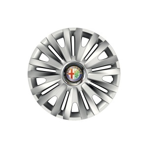 Set 4 capace roti Cu Inel Cromat Royal R14 Compatibil Cu Alfa Romeo - Img 3