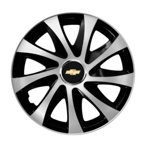 Set 4 capace roti Drift exrta Gri-Negru R14 Compatibil Cu Chevrolet