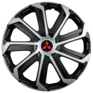 Set 4 Capace Roti Evo Gri-Negru R14, Pentru MITSUBISHI - Img 2