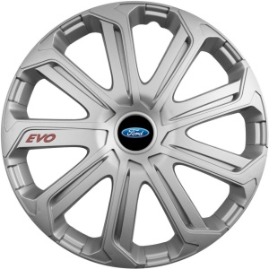 Set 4 Capace Roti Evo Gri R16, Pentru Ford - Img 1