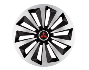 Set 4 capace roti Fox Gri-Negru R15 Compatibil Cu Mitsubishi
