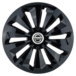 Set 4 capace roti Fox negru R14 Compatibil Cu Nissan - Img 3