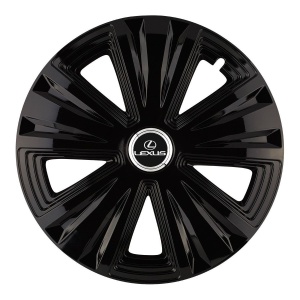 Set 4 capace roti Glory negru R16 Compatibil Cu Lexus - Img 3