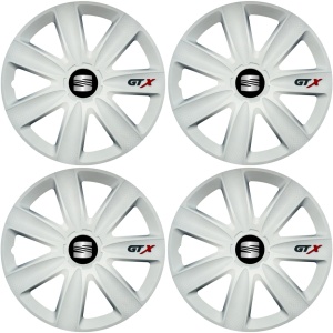 Set 4 Capace Roti GTX Alb R16, Compatibil Cu Seat - Img 2