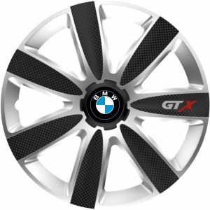 Set 4 Capace Roti GTX Carbon Gri-Negru R15, Pentru BMW