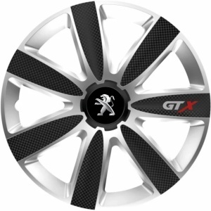 Set 4 Capace Roti GTX Carbon Gri-Negru R17, Pentru Peugeot - Img 3