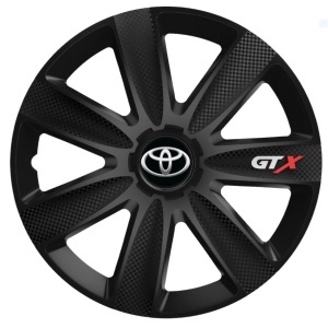 Set 4 Capace Roti GTX Negru Carbon R17, Pentru Toyota - Img 3