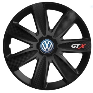 Set 4 Capace Roti GTX Negru Carbon Volkswagen, R17 - Img 3