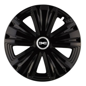 Set 4 capace roti pentru Dacia nou, model Glory negru, R16