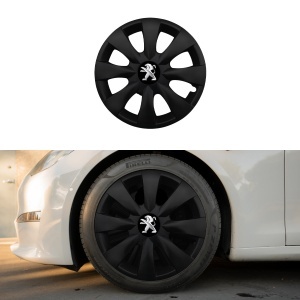 Set 4 capace roti potrivite jantelor de 15 inchi (R15) compatibile PEUGEOUT, Model - 316 Black Edition - Img 3