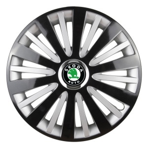 Set 4 Capace Roti, potrivite jantelor de R14, pentru Skoda, model falcon dual - Img 3