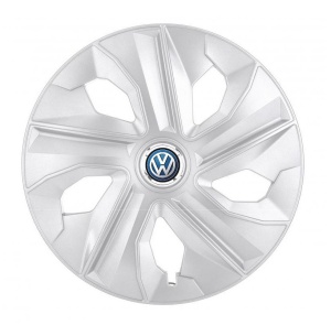 Set 4 Capace Roti, potrivite jantelor de R14, pentru Volkswagen, model luna cromat - Img 1