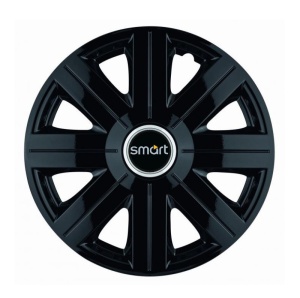 Set 4 Capace Roti, potrivite jantelor de R16, pentru Smart, model Cosmos Negru - Img 1