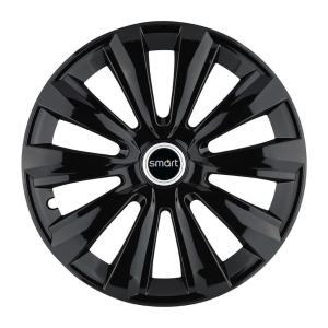 Set 4 Capace Roti, potrivite jantelor de R16, pentru Smart, model delta negru - Img 3