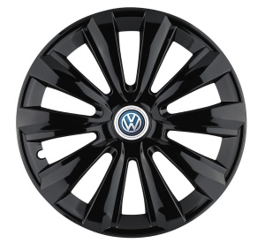 Set 4 Capace Roti, potrivite jantelor de R16, pentru Volkswagen, model delta negru