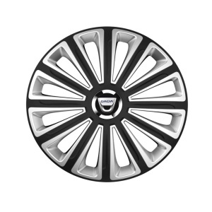 Set 4 capace roti R16 Compatibil Cu Dacia Trend Silver-Black - Img 3