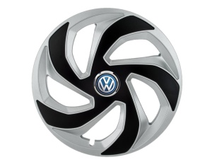 Set 4 capace rotI Rex Gri-Negru R15 pentru gama auto VW