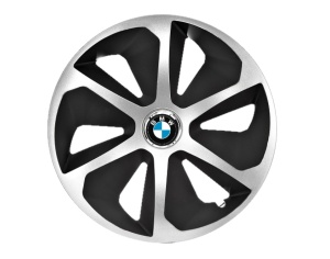 Set 4 capace roti Roco Gri-Negru R15 pentru gama auto BMW - Img 1