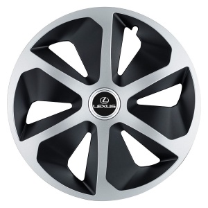 Set 4 capace roti Roco Gri-Negru R17 pentru gama auto Lexus - Img 3