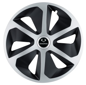 Set 4 capace roti Roco Gri-Negru R17 pentru gama auto SsangYoung - Img 1