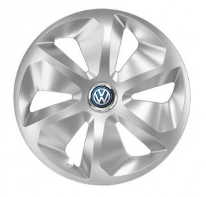 Set 4 Capace Roti Roco Gri R14, pentru Volkswagen