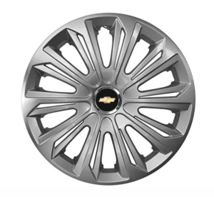 Set 4 capace roti Strong silver varnished R15 Compatibil Cu Chevrolet