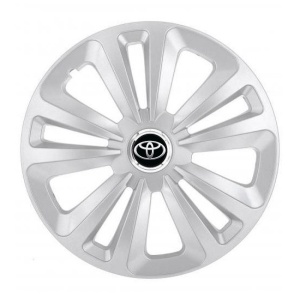 Set 4 Capace Roti Terra Gri R15 pentru Toyota - Img 1