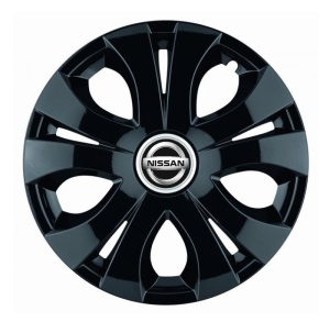 Set 4 Capace Roti Top Negru R15, Compatibil Cu Nissan