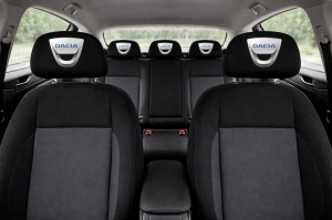 Set 5 huse tetiere negre, pentru gama auto DACIA - Img 3