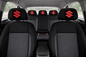 Set 5 huse tetiere negre, pentru gama auto SUZUKI - Img 3