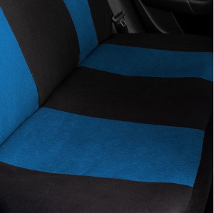 Set Huse Scaune Universale Nero Albastru Personalizate cu Skoda Nou - Img 6