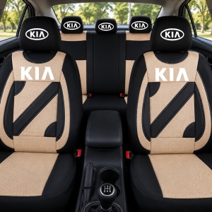 Set Huse Scaune Universale Nero Bej Personalizate cu Kia - Img 2