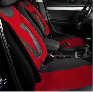 Set Huse Scaune Universale Nero Rosu Personalizate cu Peugeot - Img 4
