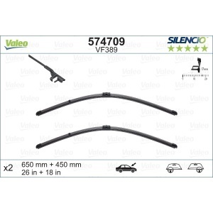 Set Stergatoare Valeo Silencio X.Trm 650/450 Mm Vf389 - Img 3