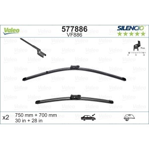 Set Stergatoare Valeo Silencio X.Trm 750/700 Mm Vf886 - Img 3