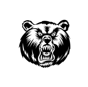 Sticker Angry Bear 15 cm, Creative Rey®