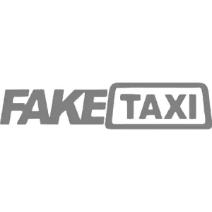 Sticker auto "Fake taxi'', 25x5cm, Gri