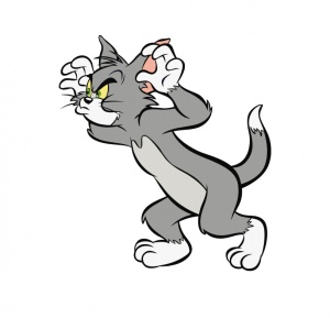 Sticker Crazy Tom 15 cm, Creative Rey®