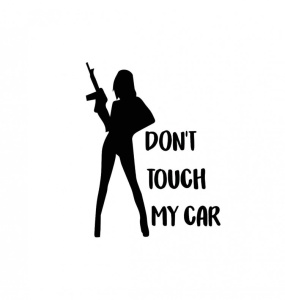 Sticker Don't touch my car 15cm, Creative Rey®