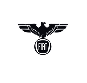 Sticker Fiat Vultur 15x9.8 cm, Creative Rey®