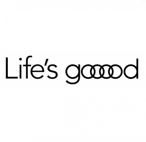 Sticker Life Is Good Audi 15 cm, Creative Rey®
