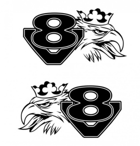 Sticker Set Scania V8 Vultur 30 cm, Creative Rey®