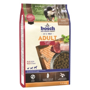 Bosch Adult cu Miel si Orez, hrana uscata caini, 3KG