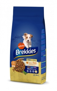 Brekkies Adult Mini cu Pui, legume și cereale, hrana uscata caini, 20KG